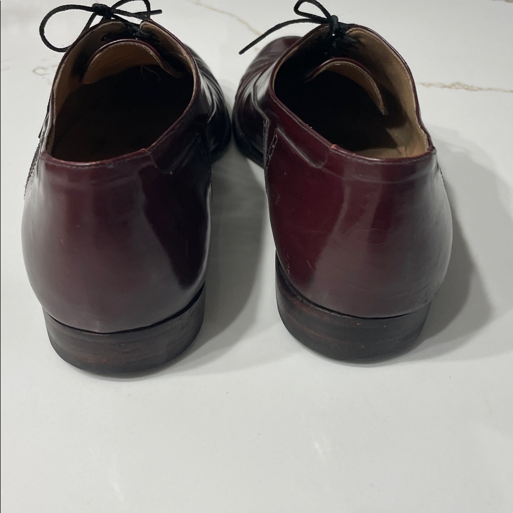 Bally Marconi Vintage Men's Dark Burgundy Captoe Oxfords | 10.5 - Picture 3 of 8